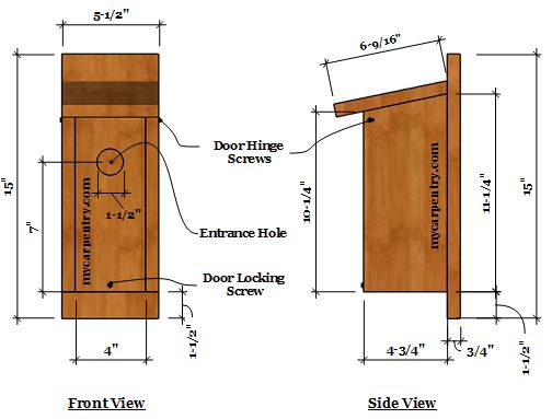 Bluebird Birdhouse Plans Complete Step By Step Instructions for