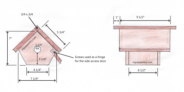wren house plans 1 x 6