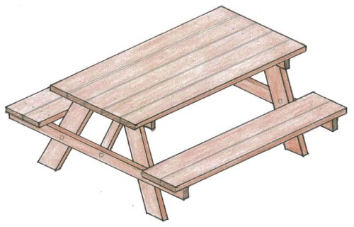 Best Draw A Rough Sketch Of A Picnic Table Frame Structure for Girl